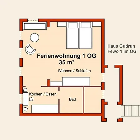 Stranddistel, Haus Gudrun Whg 1 *